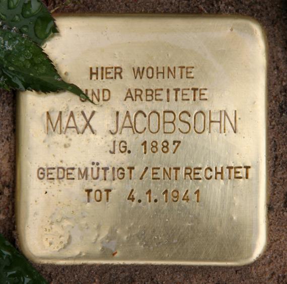 Stolperstein Frankfurter Tor 4 (Frhai) Max Jacobsohn