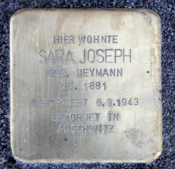 Stolperstein Frankfurter Tor 6 (Frhai) Sara Joseph