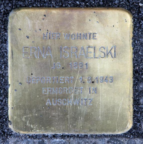 Stolperstein Frankfurter Tor 7 (Frhai) Erna Israelski