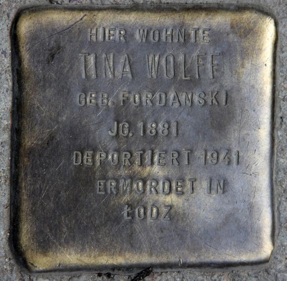Stolperstein Gabelsbergerstr 6 (Friedh) Tina Wolff