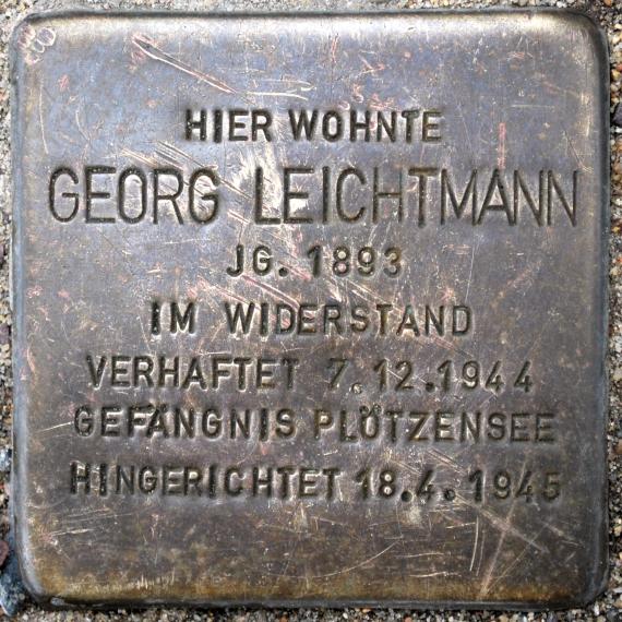 Stolperstein Georg Leichtmann Schulstraße 51 0094
