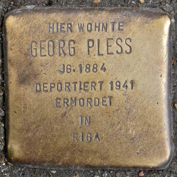 Stolperstein Georg Pless Liebenwalder Straße 16 0026