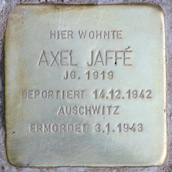 Stolperstein Giesebrechtstr 16 (Charl) Axel Jaffé