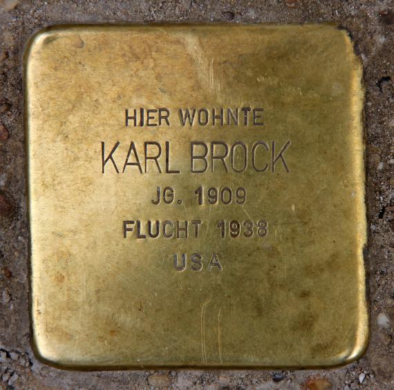 Stolperstein Gipsstr 23b (Mitte) Karl Brock