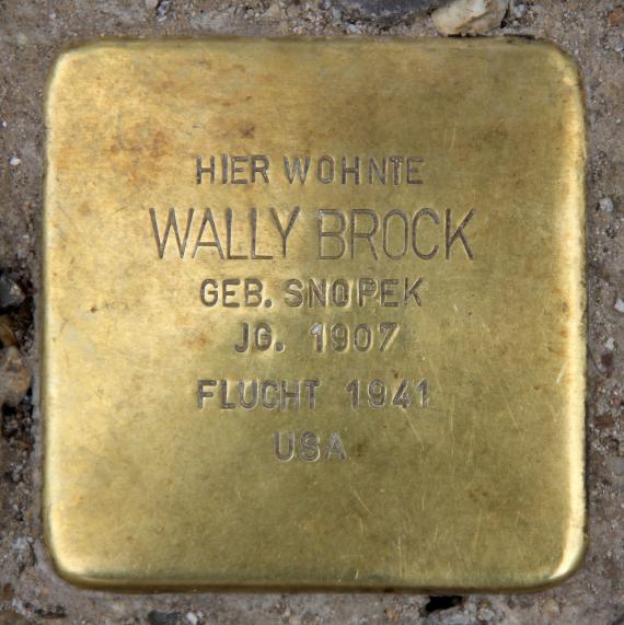 Stolperstein Gipsstr 23b (Mitte) Wally Brock