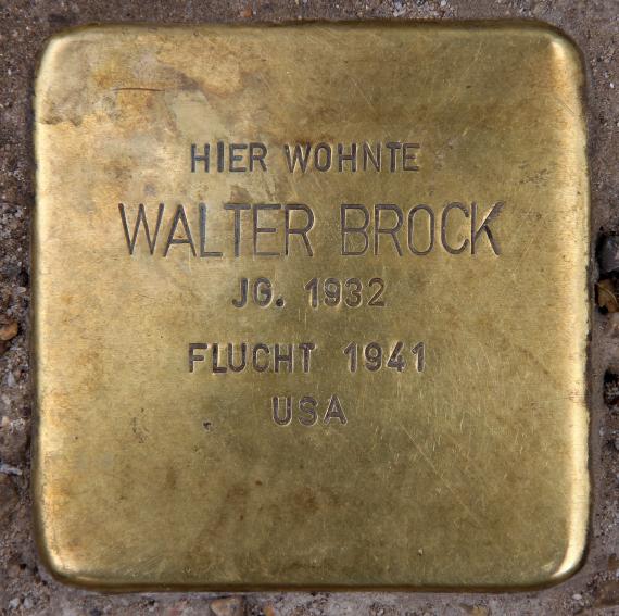 Stolperstein Gipsstr 23b (Mitte) Walter Brock