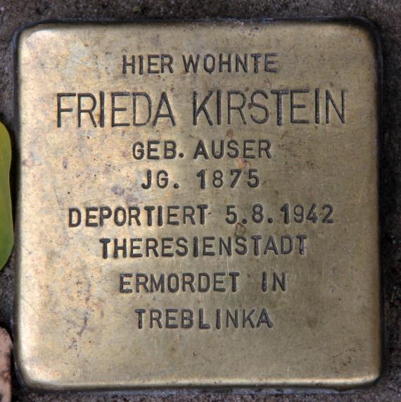 Stolperstein Goltzstr 42 (Schön) Frieda Kirstein