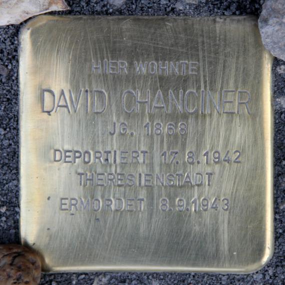 Stolperstein Gormannstr 5 (Mitte) David Chanciner