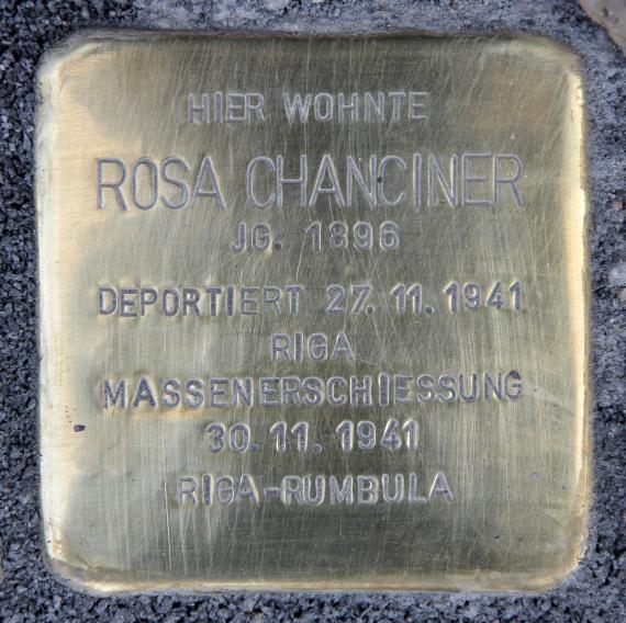 Stolperstein Gormannstr 5 (Mitte) Rosa Chanciner