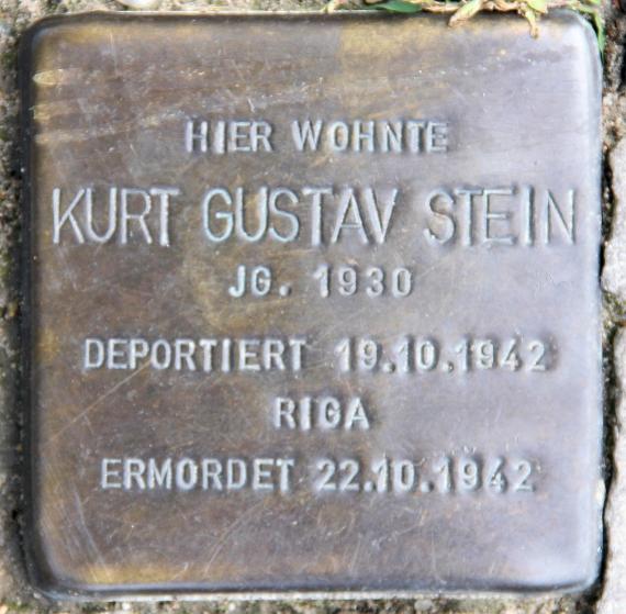 Stumbling Stone Gossowstr 1 (Schöb) Kurt Gustav Stein