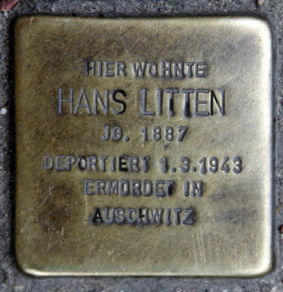 Stolperstein Grünberger Str 43 (Friedh) Hans Litten
