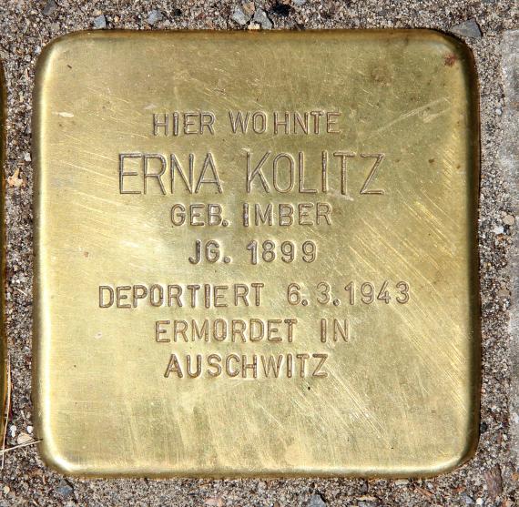 Stolperstein Große-Leege-Str 44b (Ahohs) Erna Kolitz