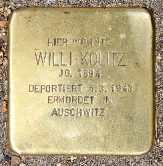 Stolperstein Große-Leege-Str 44b (Ahohs) Willi Kolitz