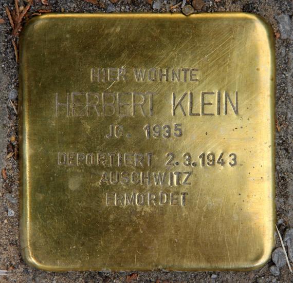 Stolperstein Große-Leege-Str 45a (Ahohs) Herbert Klein