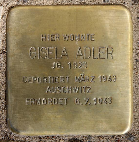 Stolperstein Große Hamburger Str 40 (Mitte) Gisela Adler