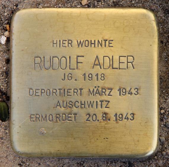 Stolperstein Große Hamburger Str 40 (Mitte) Rudolf Adler