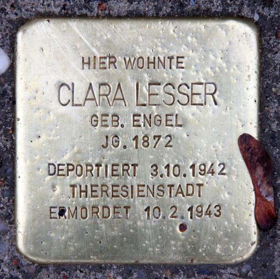 Stolperstein Grunewaldstr 12 (Schön) Clara Lesser