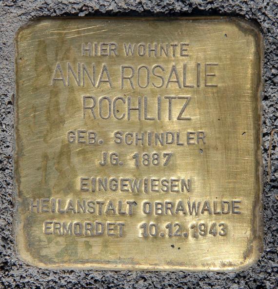 Stolperstein Hademarscher Weg 9 (Heils) Anna Rosalie Rochlitz