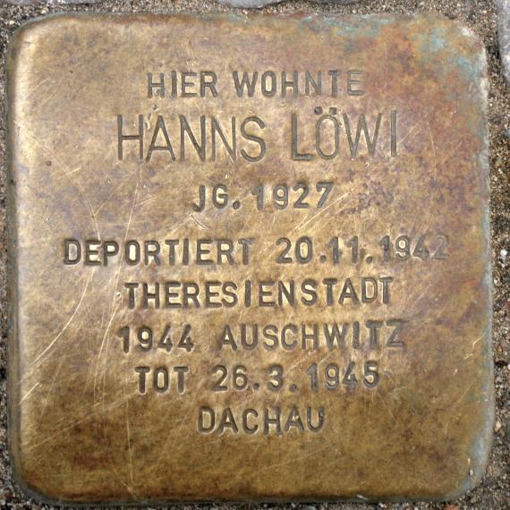 Stolperstein Hanns Löwi Uferstraße 13 0097