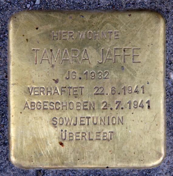 Stolperstein Hauptstr 110 (Schön) Tamara Jaffe