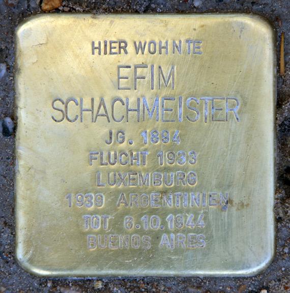 Stumbling block Hauptstr 5 (Schön) Efim Schachmeister