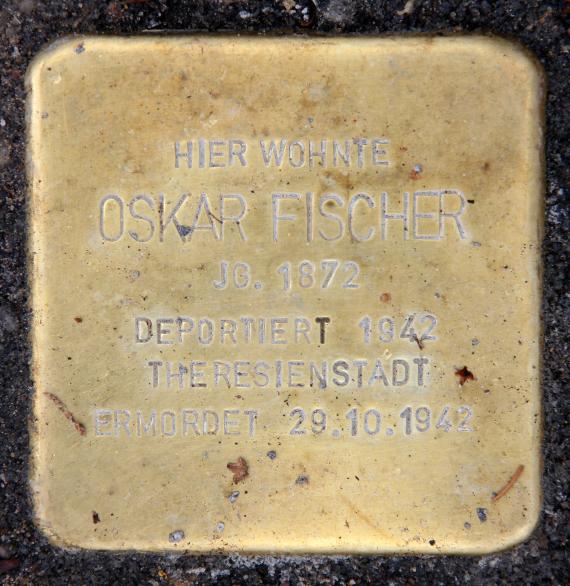 Stolperstein Heilbronner Str 8 (Schön) Oskar Fischer
