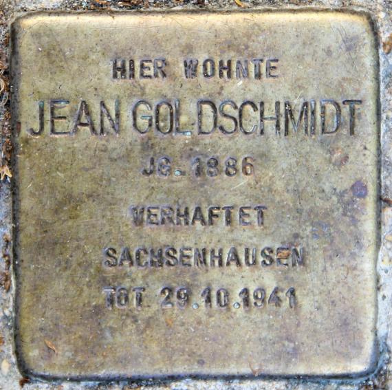Stolperstein Heiligenberger Str 10 (Karlh) Jean Goldschmidt