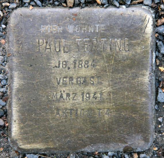Stolperstein Hennigsdorfer Str 14 (Heils) Paul Terting
