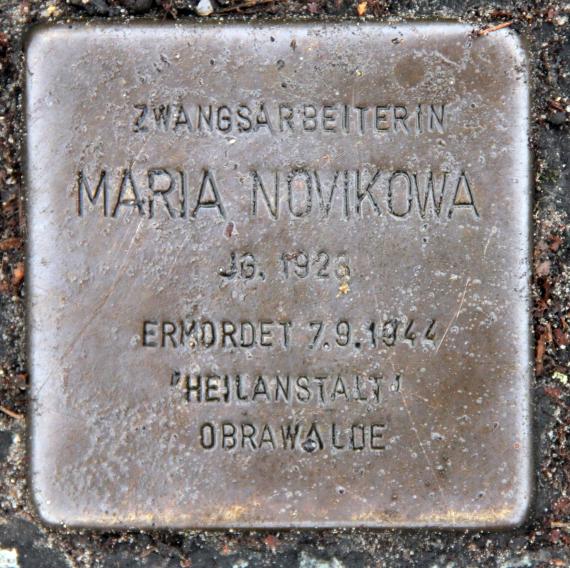 Stolperstein Hermsdorfer Str 70 (Wittn) Maria Novikowa
