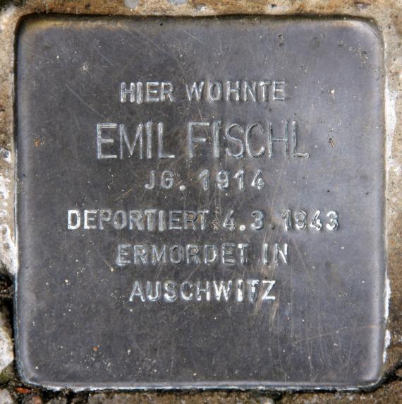 Stolperstein Hertwigswalder Steig 8 (Kauld) Emil Fischl