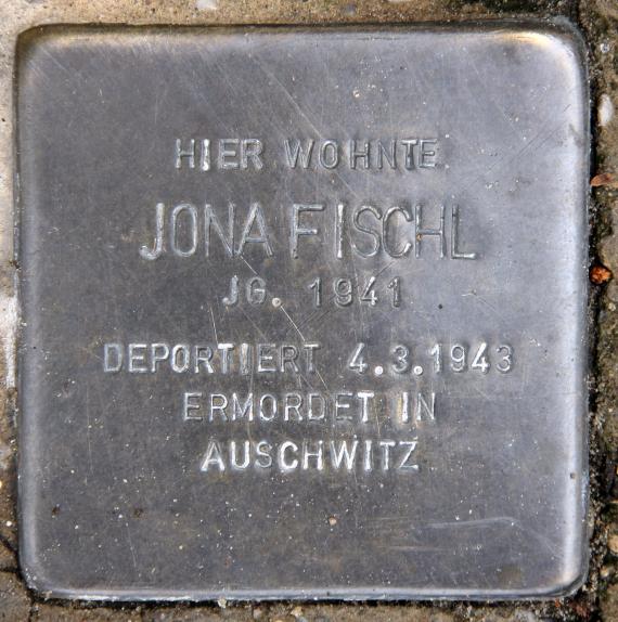 Stolperstein Hertwigswalder Steig 8 (Kauld) Jona Fischl