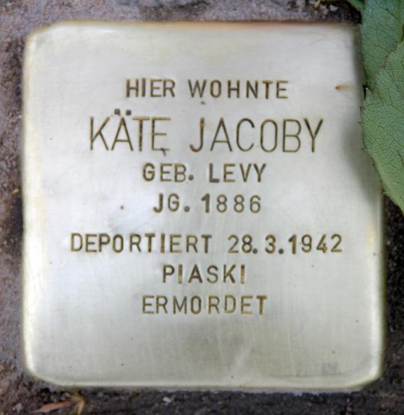 Stolperstein Hohenstaufenstr 50 (Schön) Käte Jacoby