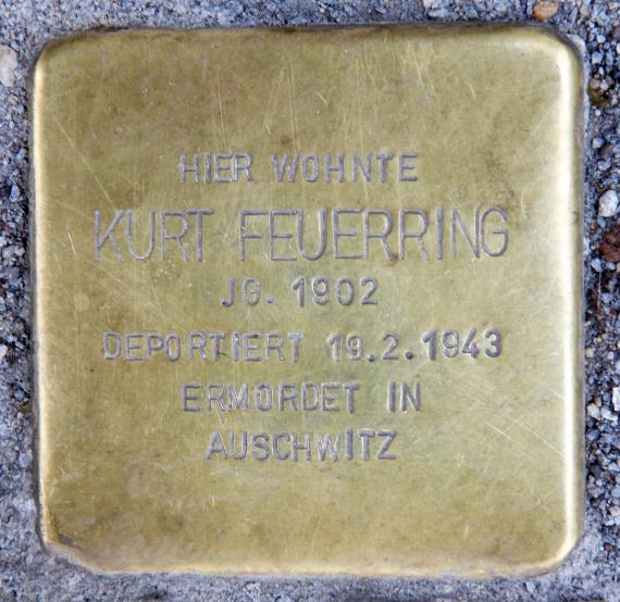 Stolperstein Holzmarktstr 10 (Mitte) Kurt Feuerring
