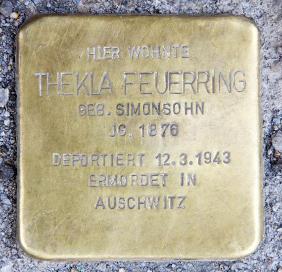 Stolperstein Holzmarktstr 10 (Mitte) Thekla Feuerring