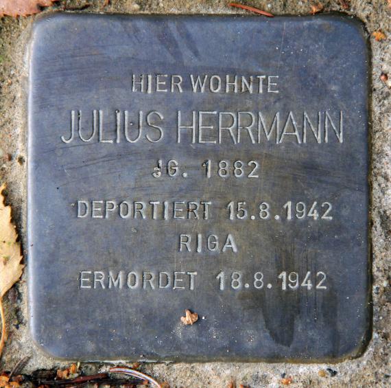 Stolperstein Im Amseltal 29 (Frohn) Julius Herrmann