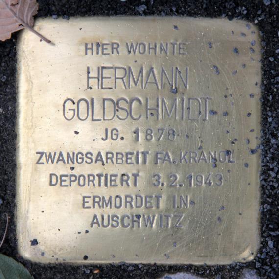 Stolperstein Innsbrucker Str 57 (Schön) Hermann Goldschmidt