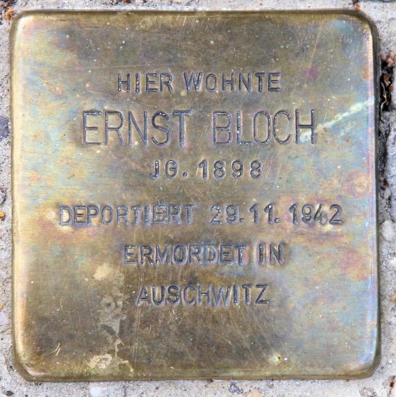Stolperstein Innsbrucker Str 7 (Schöb) Ernst Bloch