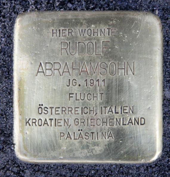 Stolperstein Inselstr 12a (Mitte) Rudolf Abrahamsohn