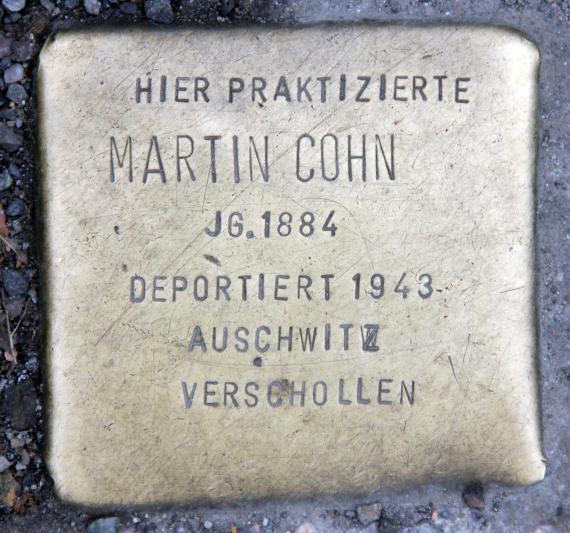Stolperstein Köpenicker Str 103 (Mitte) Martin Cohn