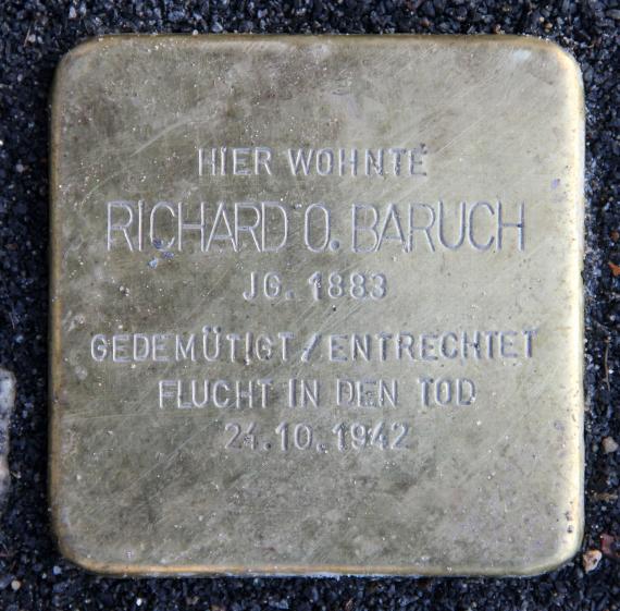 Stolperstein Köpenicker Str 41 (Mitte) Richard O Baruch