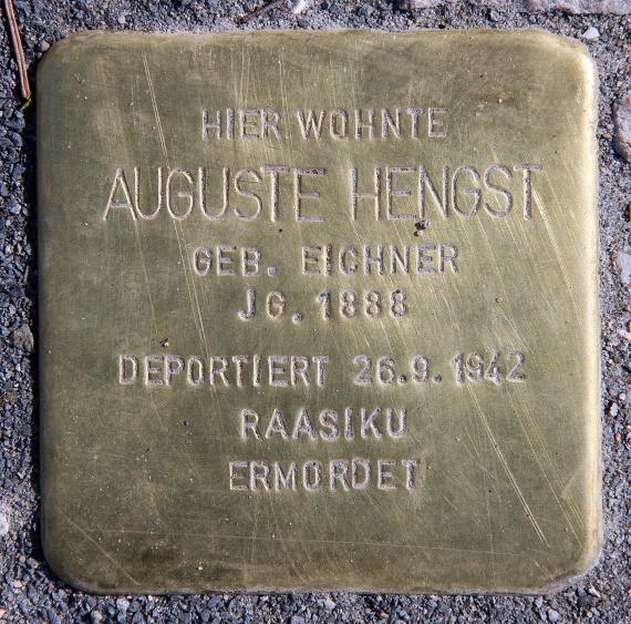 Stumbling stone Köpenicker Str 59 (Altgl) Auguste Hengst