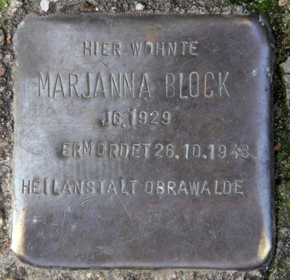 Stolperstein Kühleweinstr 69 (Reind) Marjanna Block