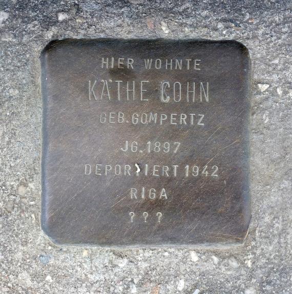 Stolperstein Kaethe Cohn