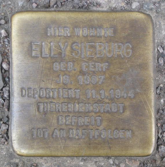 Stumbling Stone Karl-Kunger-Str 22 Elly Sieburg