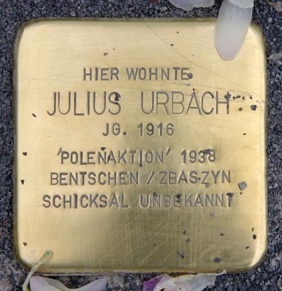 Stolperstein Karl-Marx-Allee 45 (Mitte) Julius Urbach
