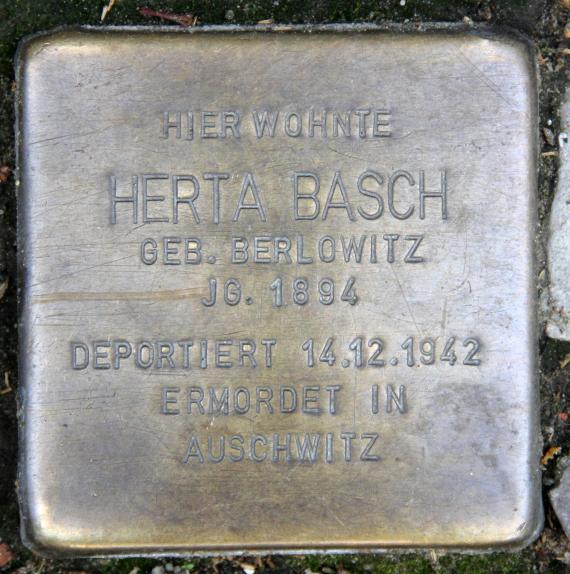 Stolperstein Keithstr 14 (Schön) Herta Basch