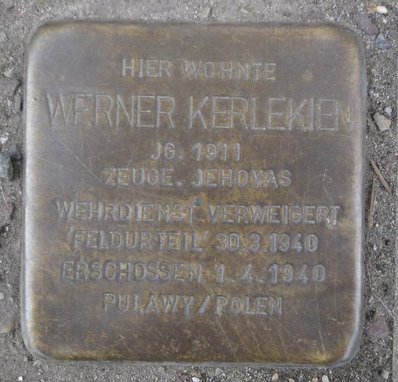 Stumbling Stone Kiefholzstr 21 Werner Kerlekien