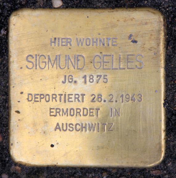 Stolperstein Kleine Hamburger Str 15 (Mitte) Sigmund Gelles