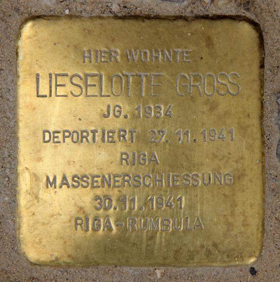 Stolperstein Kleine Hamburger Str 5 (Mitte) Lieselotte Gross