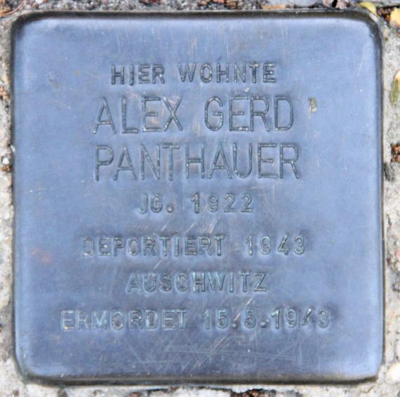 Stolperstein Kleineweg 105 (Templ) Alex Gerd Panthauer